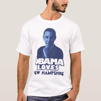 OBAMA LOVES New Hampshire T-shirt