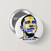 Obama - Made in USA Button (Voorkant /achterkant)