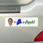 Obama+Maine+Ayuh Bumpersticker (Op auto)