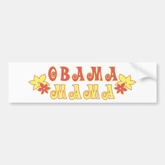 Obama Mama Bumpersticker (Voorkant)