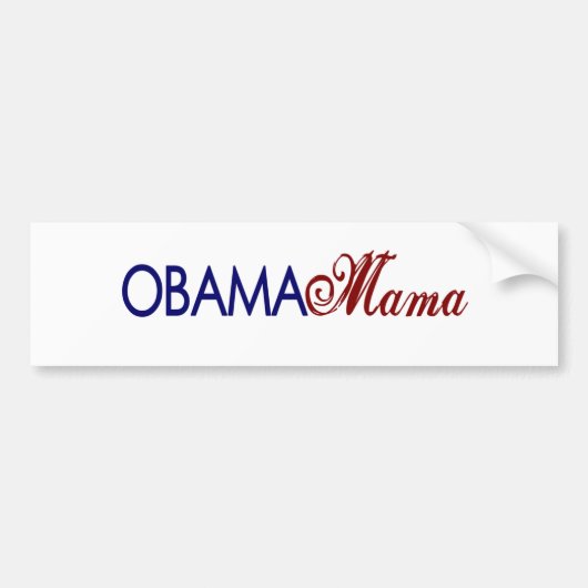 Obama Mama Bumpersticker (Voorkant)