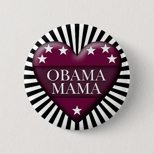 obama mamma ronde button 5,7 cm (Voorkant)