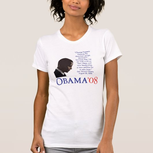 Obama Marathon Shirt - Vrouwen (Voorkant)
