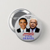 Obama/McCain Debate Button (Voorkant /achterkant)