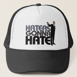 Obama Mic Drop - Haters Gonna Hate Trucker Pet
