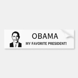 Obama - mijn favoriete president bumpersticker