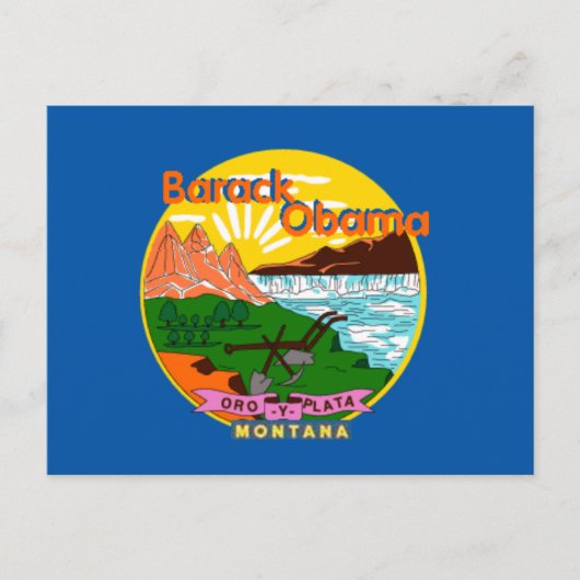 Obama Montana Briefkaart (Voorkant)