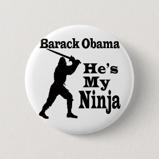 Obama My Ninja Ronde Button 5,7 Cm