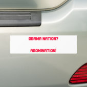 OBAMA NATION? AFSCHAFFING! BUMPERSTICKER (Op auto)