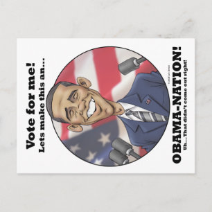 Obama-Nation Briefkaart