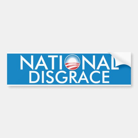 Obama Nationale Schschande Bumpersticker (Voorkant)