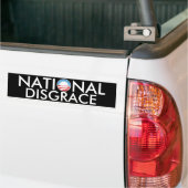 Obama Nationale Schschande Bumpersticker (Op Truck)