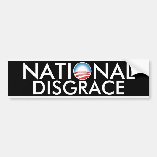Obama Nationale Schschande Bumpersticker (Voorkant)
