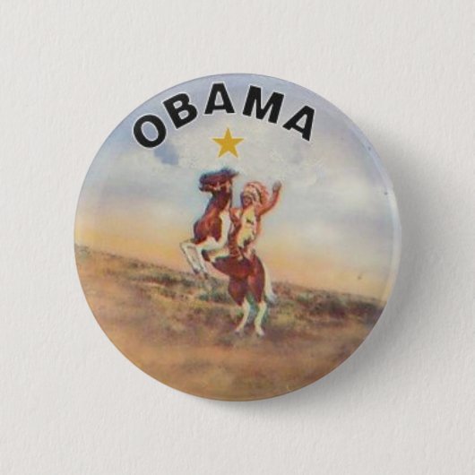 Obama/Native American Button (Voorkant)