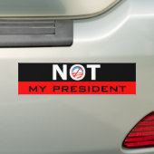 Obama niet mijn President Bumpersticker (Op auto)