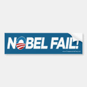 Obama - Nobelval! Bumpersticker (Voorkant)