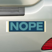 Obama Nope Bumpersticker (Op auto)