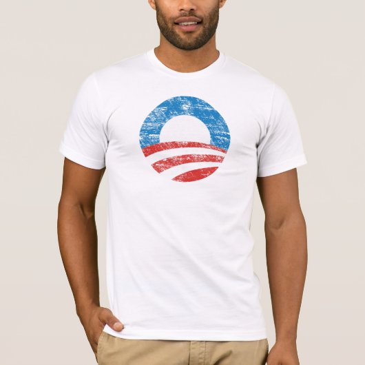 Obama O Logo T-shirt met drukte (Voorkant)