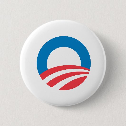 Obama O Ronde Button 5,7 Cm (Voorkant)