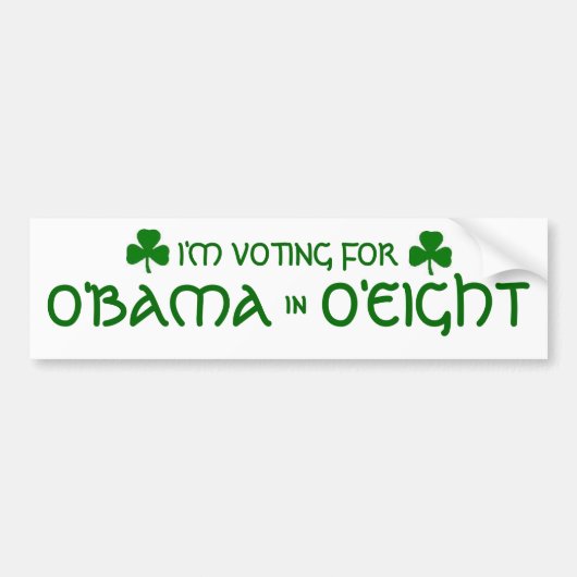 O'Bama O'Acht Bumpersticker (Voorkant)