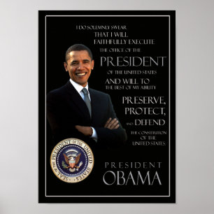 Obama Oath of Kantoor Poster