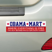 OBAMA - OBAMA MART BUMPERSTICKER (Op auto)