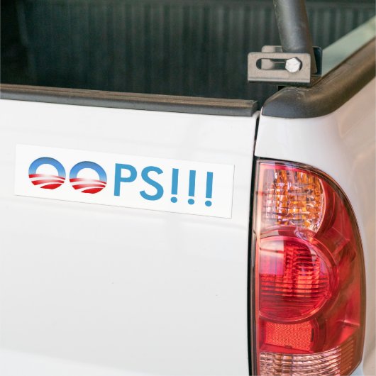 Obama Oeps! Bumpersticker (Op Truck)