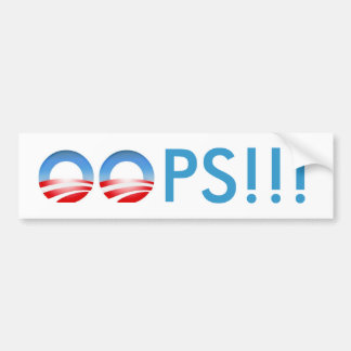 Obama Oeps! Bumpersticker