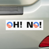 Obama OH! NEE! Bumpersticker (Op auto)