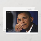 Obama "On Changing" cadeautjes en T - shirts van h Briefkaart (Voorkant / Achterkant)