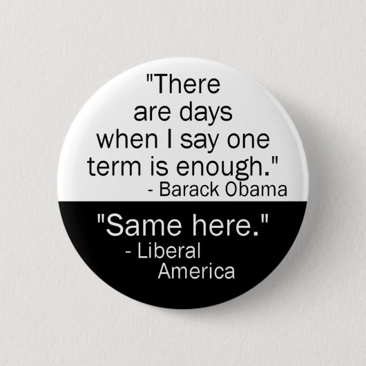Obama One Term Button (Voorkant)
