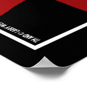 Obama: Oorlog is vrede Poster (Hoek)