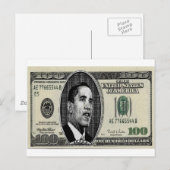 Obama op $100 rekening briefkaart (Voorkant / Achterkant)