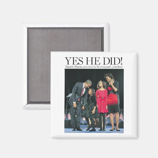 Obama : Oui ! Magnet (Recto/Verso)