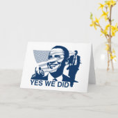 Obama Oui Nous Avons Fait Une Carte De Voeux (Fleur jaune)