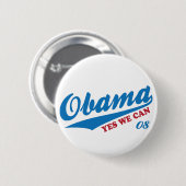 Obama "oui nous pouvons" Badge le vote pour (Devant & derrière)
