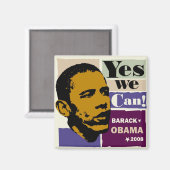 Obama Oui Nous Pouvons ! Magnet (Recto/Verso)
