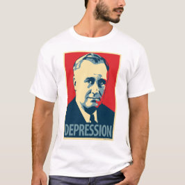 Obama parody poster shirt: Depressie (FDR) T-shirt
