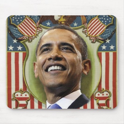 Obama Patriotic Mousepad Muismat (Voorkant)