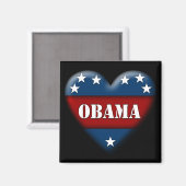 obama patriottisch hart magneet (Voorkant / Achterkant)