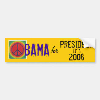 Obama peace president 08 bumpersticker