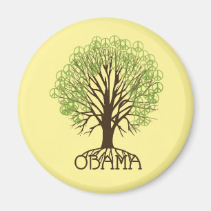Obama Peace Tree Magnet Magneet