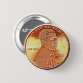 Obama Penny Button (Voorkant /achterkant)