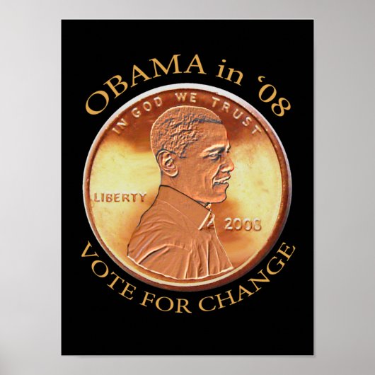Obama Penny Poster (Voorkant)