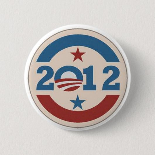 Obama pin ronde button 5,7 cm (Voorkant)