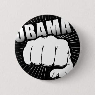 Obama-pomp Ronde Button 5,7 Cm