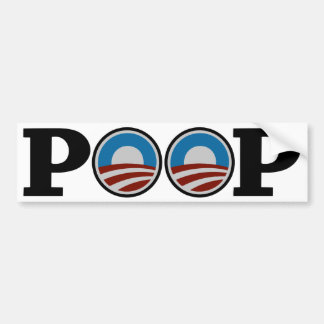 Obama = Poop Bumpersticker