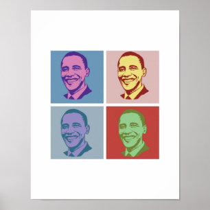 OBAMA POP ART. -.png Poster
