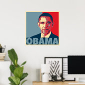 OBAMA POP ART POSTER (Thuiskantoor)