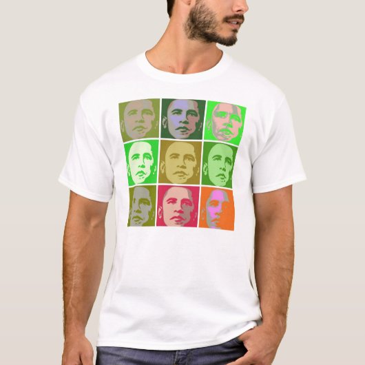 Obama Pop Art Style T-shirt (Voorkant)
